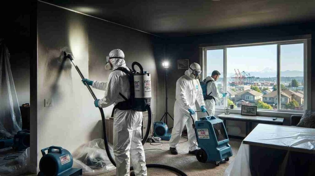 Professional fire and smoke damage cleanup