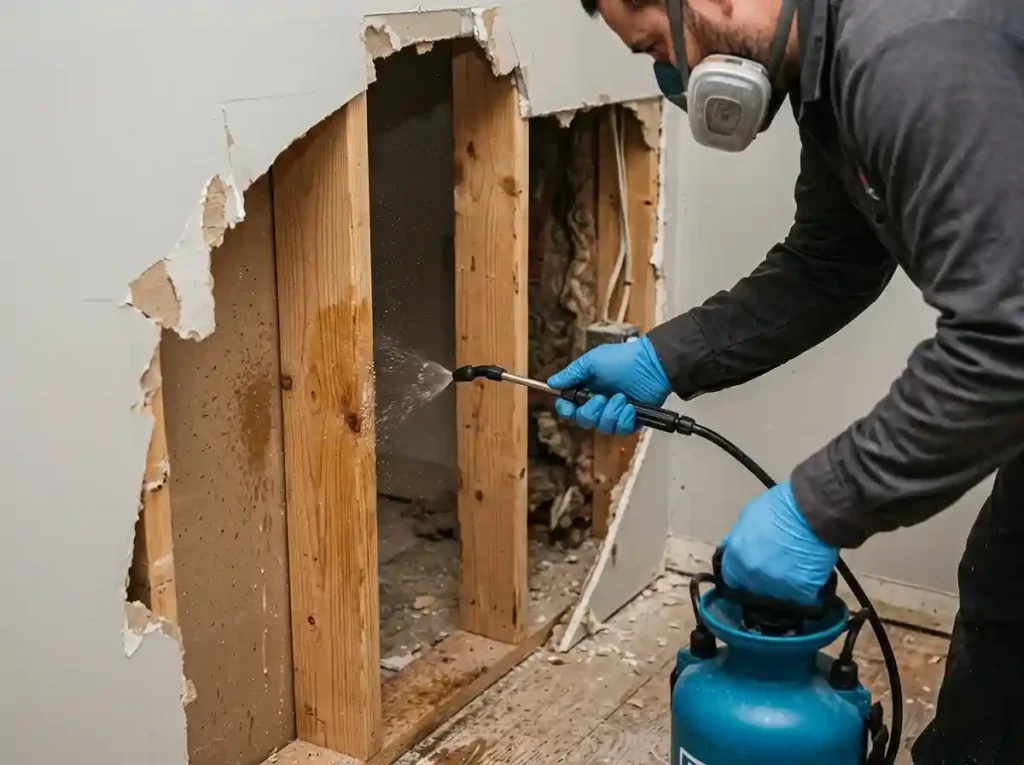 emergency waterdamaged wood framing and structural deterioration